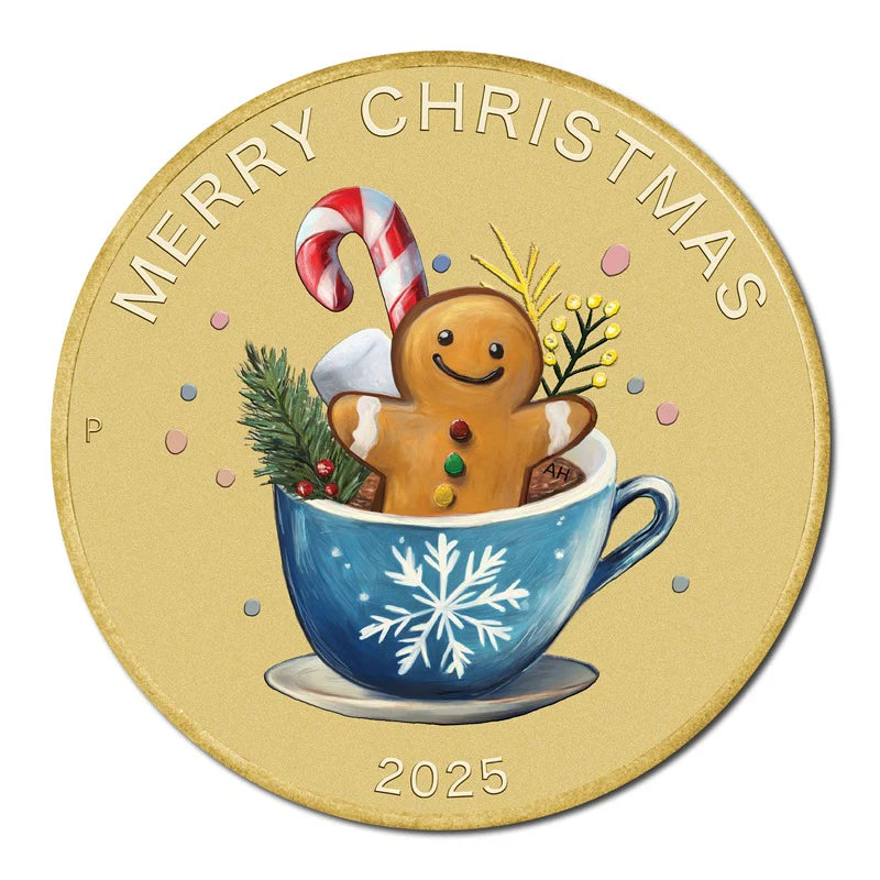 2025 $1 Gingerbread Man Merry Christmas PNC - Mintage: 6,000