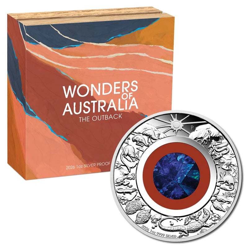 2026 1oz Opal Silver Proof Coloured Coin