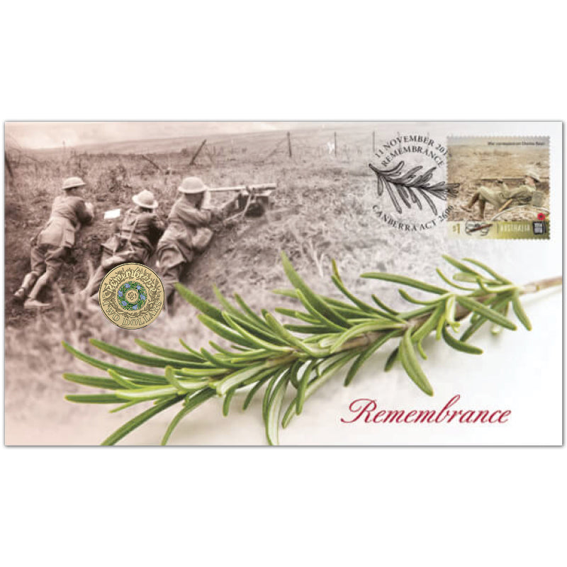 2017 $2 'C' Mint Rosemary Remembrance PNC - Mintage: 7,500