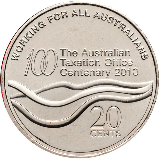 2010 20c Australian Taxation Office PNC - Mintage: 15,000