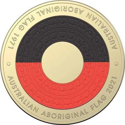 1x UNC 2019 Aboriginal Flag $2 Coin - In Lighthouse Capsule