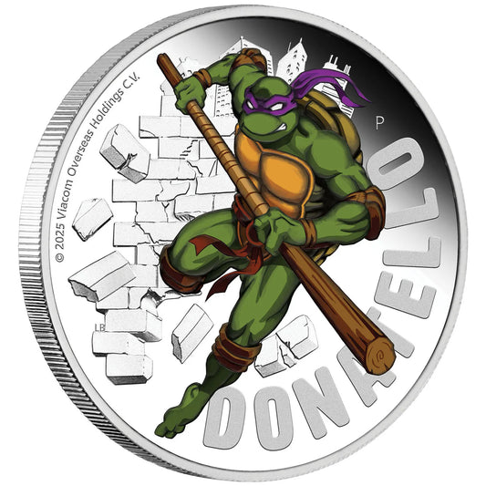 2024 1oz Silver Donatello TMNT Coloured Coin Mintage: 5000