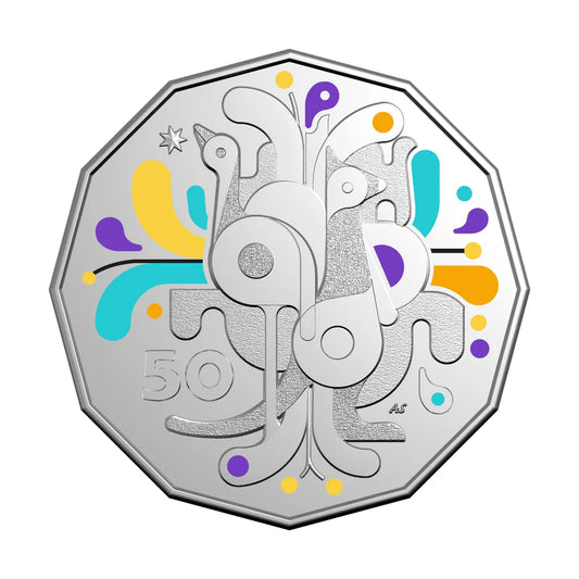 2025 Colorized 50c Celebrate - Carded