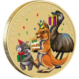 2026 $1 Colorised Happy Birthday PNC - Mintage: 4,000