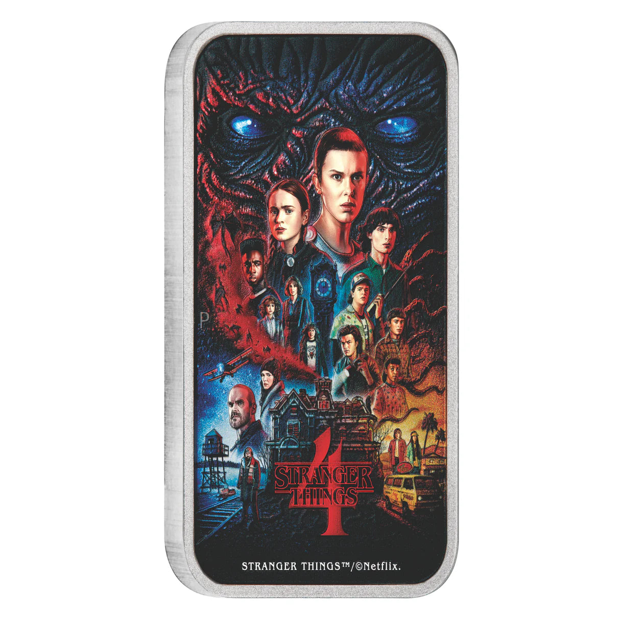 2026 Stranger Things S4 1oz Rectangular Silver Proof Coloured Coin - Mintage: 1,500