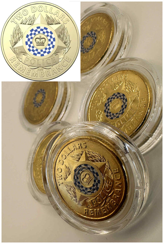 1x UNC 2019 Police Remembrance $2 Coin - In Lighthouse Capsule