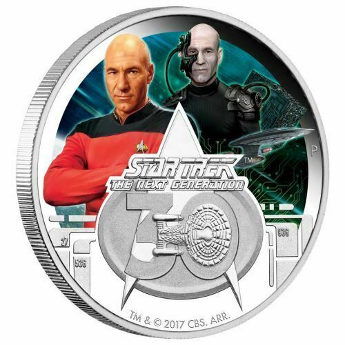 2017 1oz Star Trek Captain Jean-Luc Picard & Locutus - Mintage: 3,000