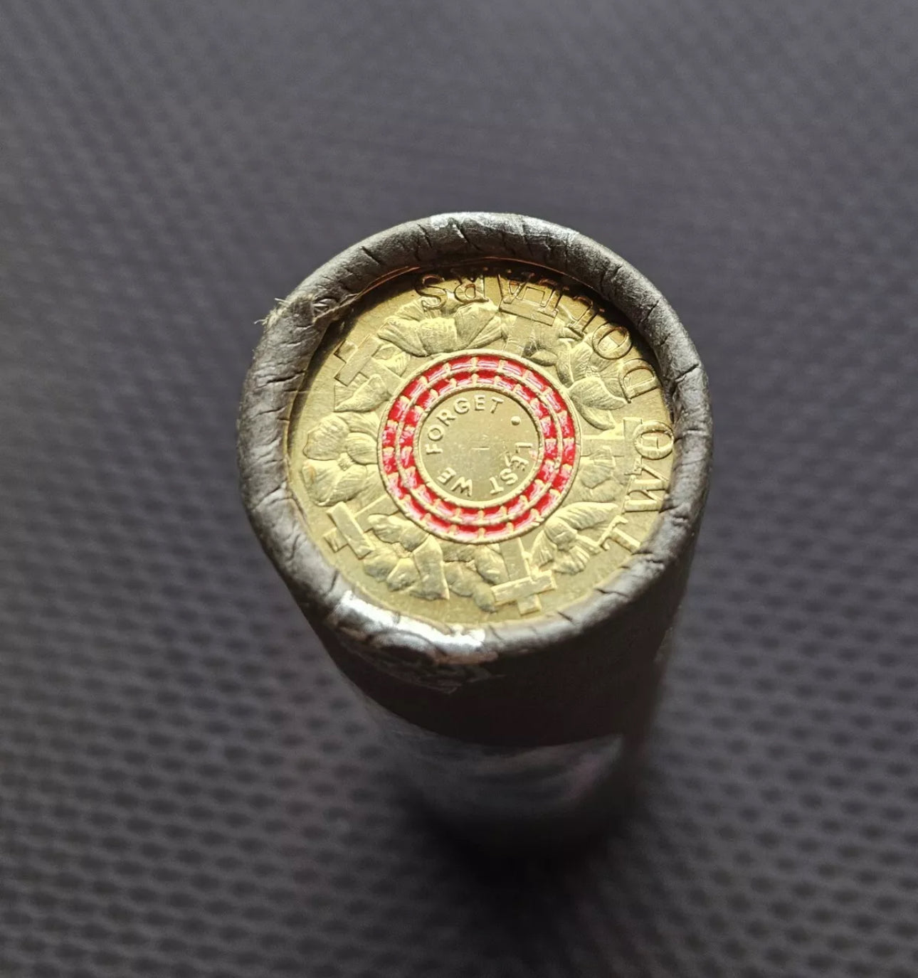 2015 $2 Lest We Forget (LFW) Cotton & Co Roll - Includes Protective Tube & Sticker