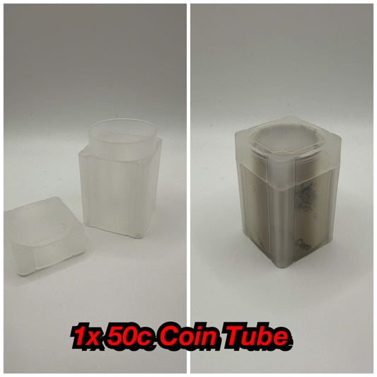 1x 50c Coin Tube