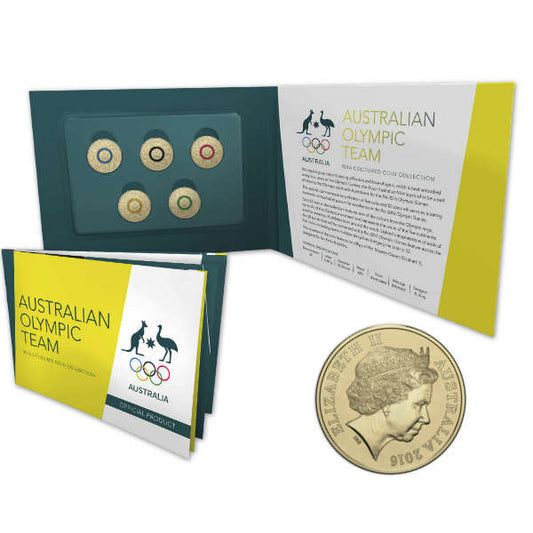 2016 $2 RIO Olympics 5x Coin UNC Set (Paralympic Sold Separately)