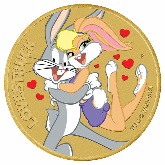 2019 $1 Loony Toons "Loved Up" PNC - Mintage: 7,500