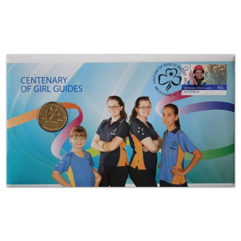 2010 $1 Centenary Of Girl Guides - PNC Mintage: 23,000