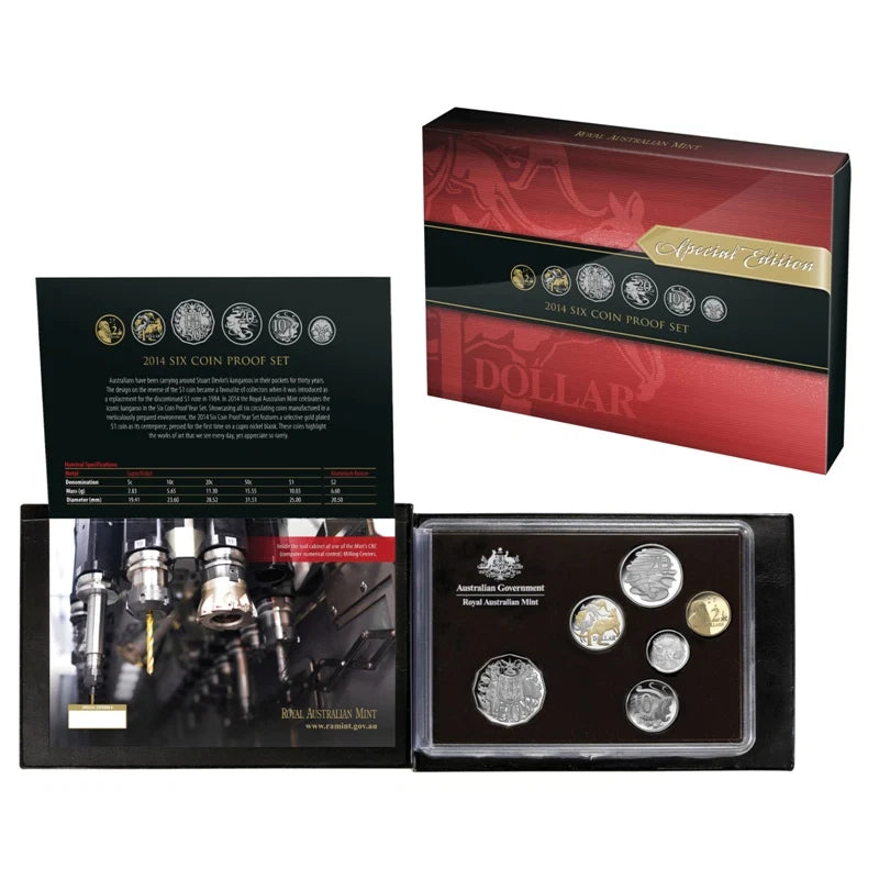2014 RAM Proof 6x Coin Set - Mintage: 14,814
