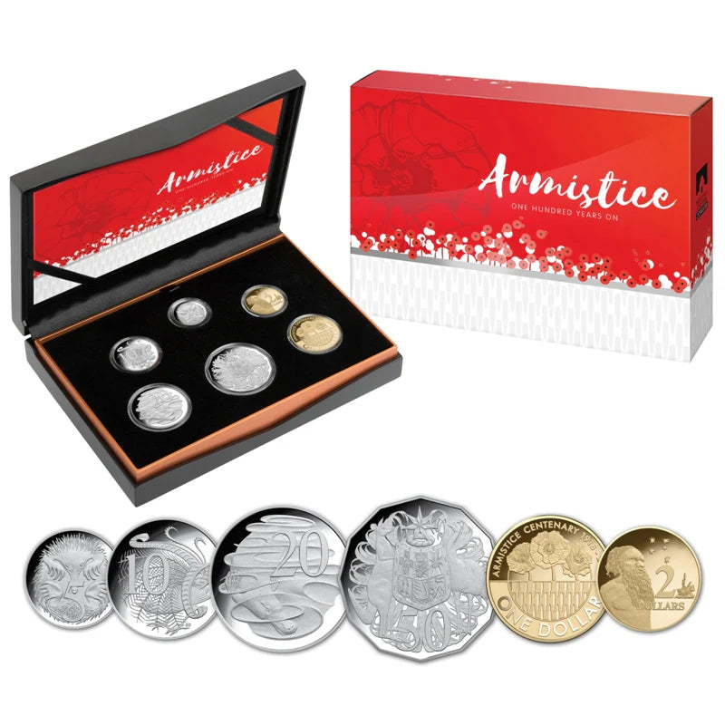 2018 RAM Proof Armistice 6x Coin Set - Mintage: 17,396