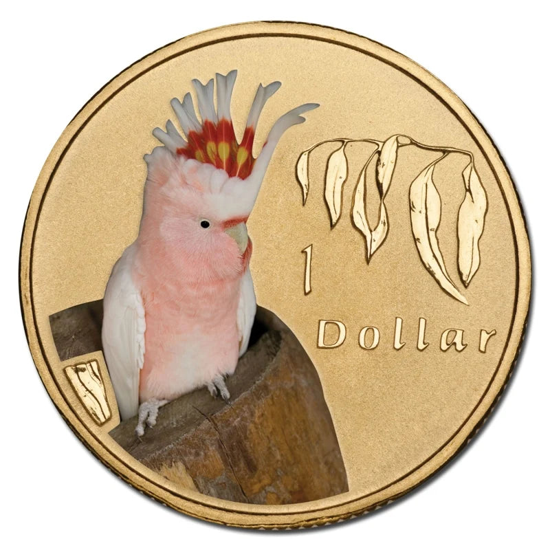 2011 $1 Cockatoo Major Mitchell Air Series Carded Coin - Mintage: 19,589