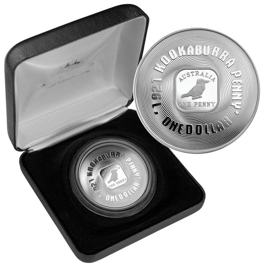 2008 1oz Silver 1921 Kookaburra Penny Coin - Mintage: 6,592
