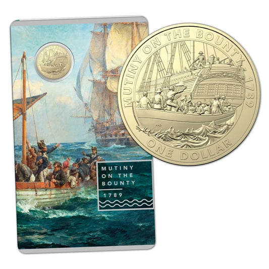 2019 1$ Mutiny On The Bounty Carded Coin - Mintage: 30,000
