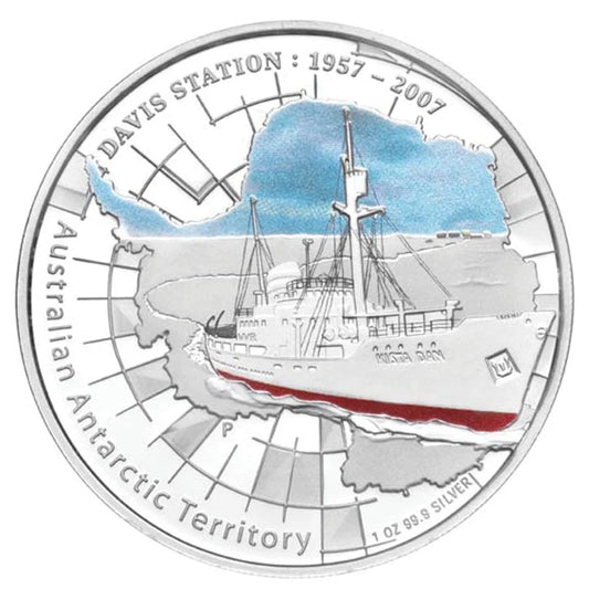 2007 1oz Davis Station Antarctic Territory - Mintage: 7,500