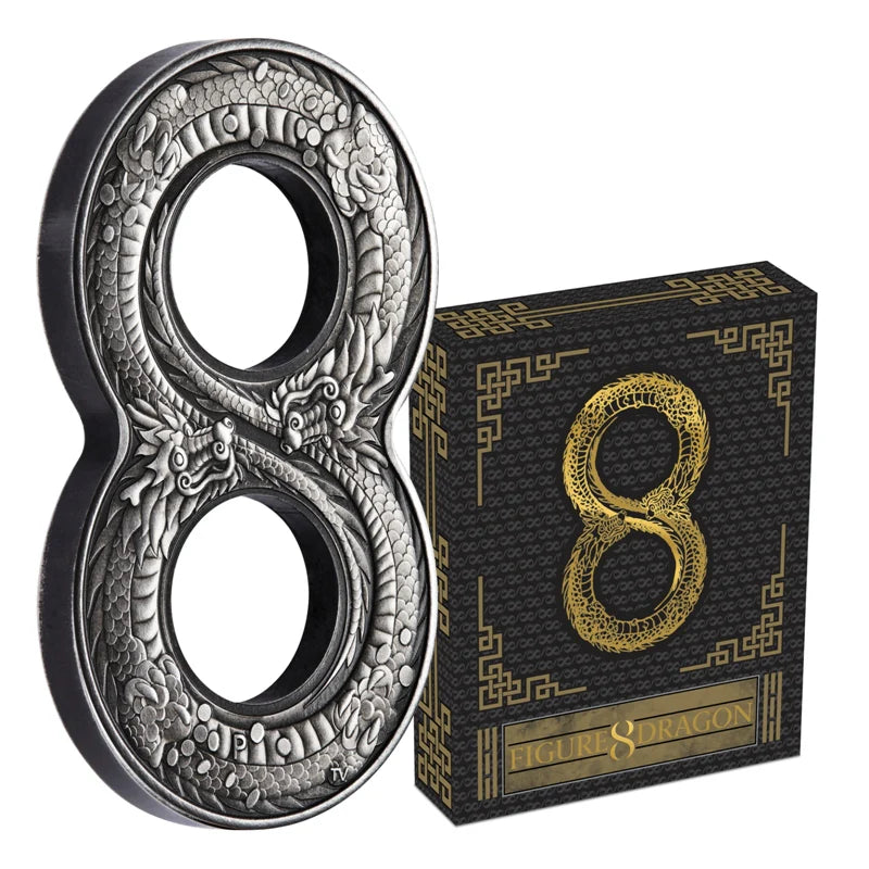 2018 2oz Figure 8 Dragon - Mintage: 8,888