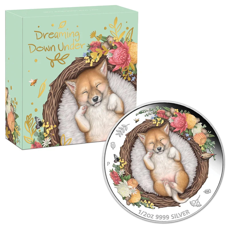 2021 1/2oz Dreaming Downunder Dingo Coin - Mintage: 5,000