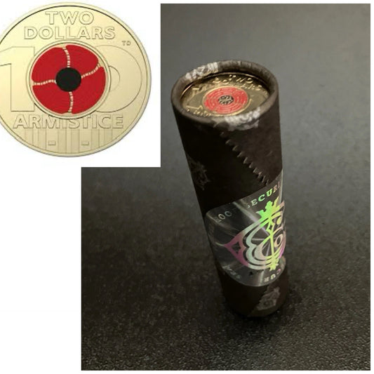2018 $2 Armistice Cotton & Co - Includes Protective Tube & Sticker