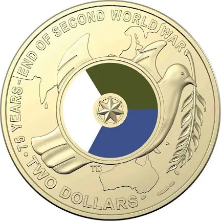 1x UNC 2020 World War 2 Dove $2 Coin - In Lighthouse Capsule