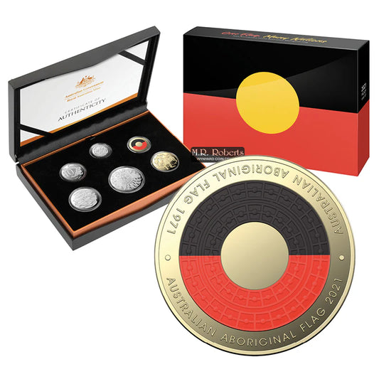 2021 RAM Proof Aboriginal Flag 6x Coin Set - Mintage: 18,150