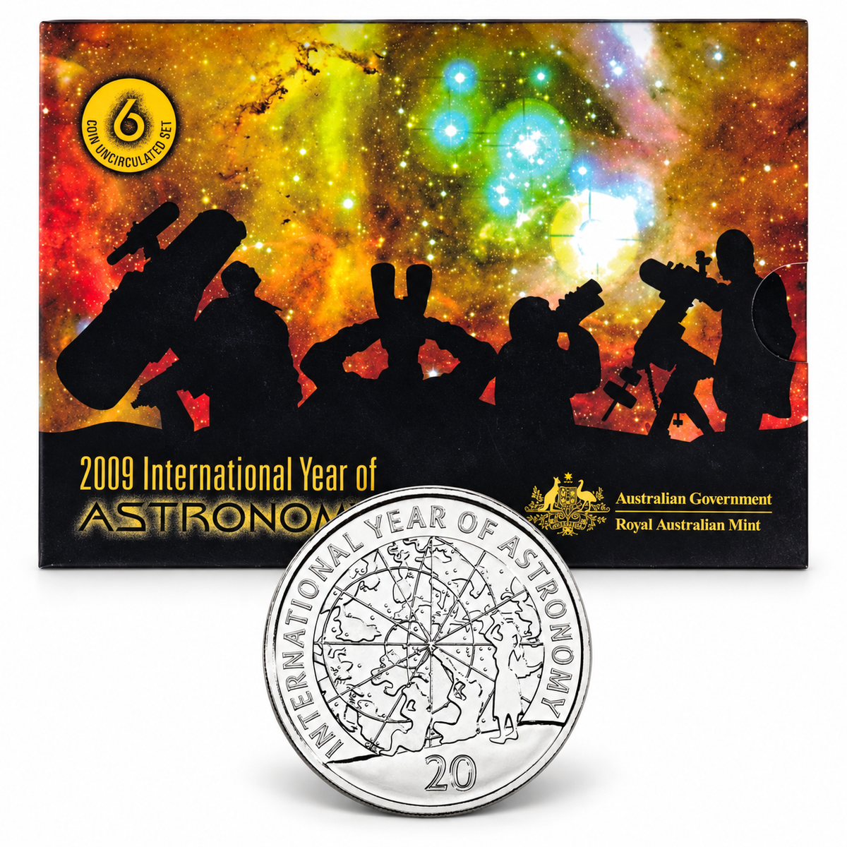 2009 6x Coin Year Of Astronomy RAM Year Set - Mintage:  50,957