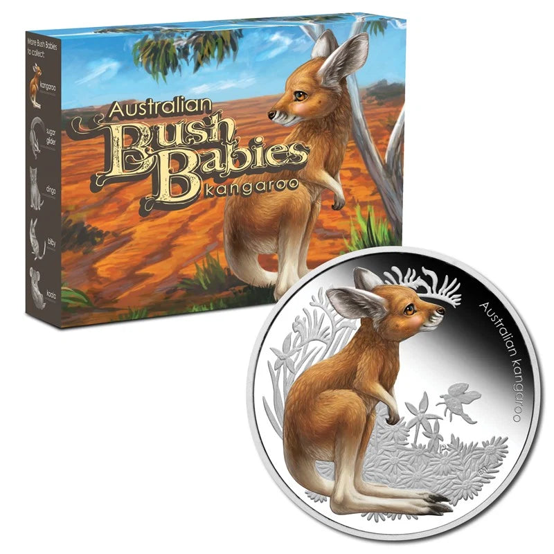 2010 1/2oz Bush Babies Silver Kangaroo - Mintage: 10,000