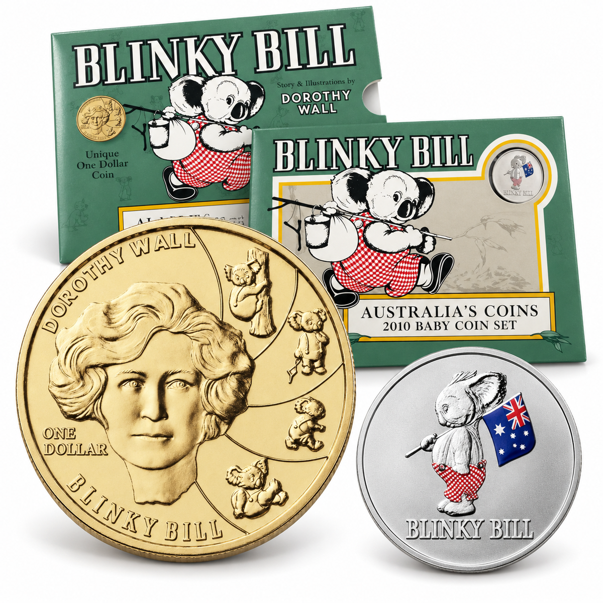 2010 6x Coin Blinky Bill Baby Year Set - Mintage: 33,131