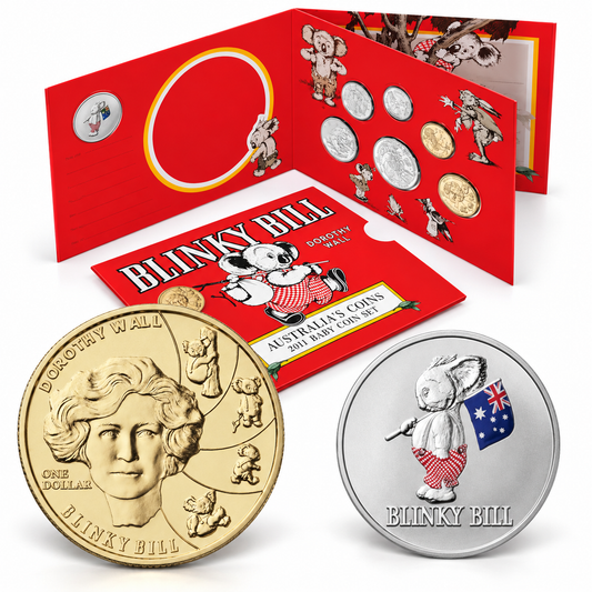 2011 6x Coin Blinky Bill Baby Year Set - Mintage: 27,168