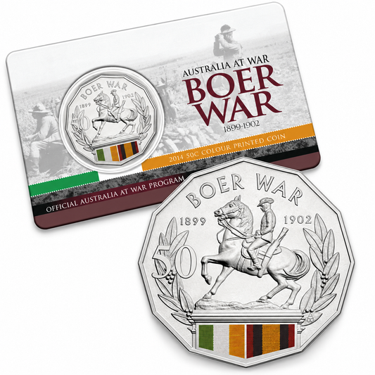 2014 50c Boer War - Australia At War Series - Mintage: 30,631