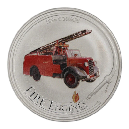 2006 1oz Silver Fire Engines Of The World Commer Engine Coin - Mintage: 5,000