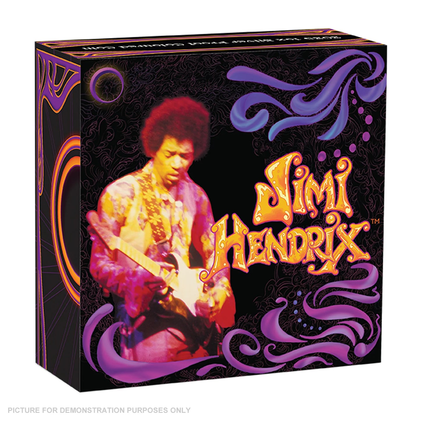 2025 Jimi Hendrix 1oz Silver Proof Coloured Coin - Mintage: 5,000