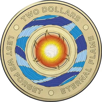 1x UNC 2018 Eternal Flame $2 Coin - In Lighthouse Capsule