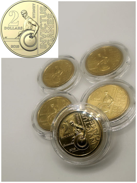 1x UNC 2018 Invictus Games $2 Coin - In Lighthouse Capsule