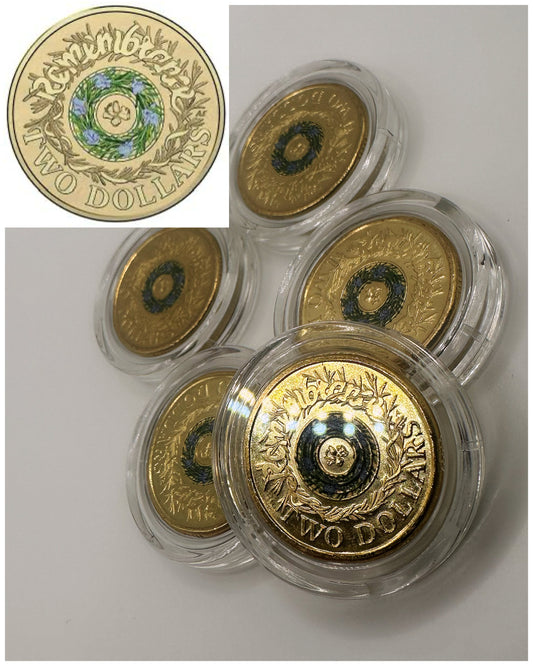 1x UNC 2017 Rosemary Remembrance $2 Coin - In Lighthouse Capsule