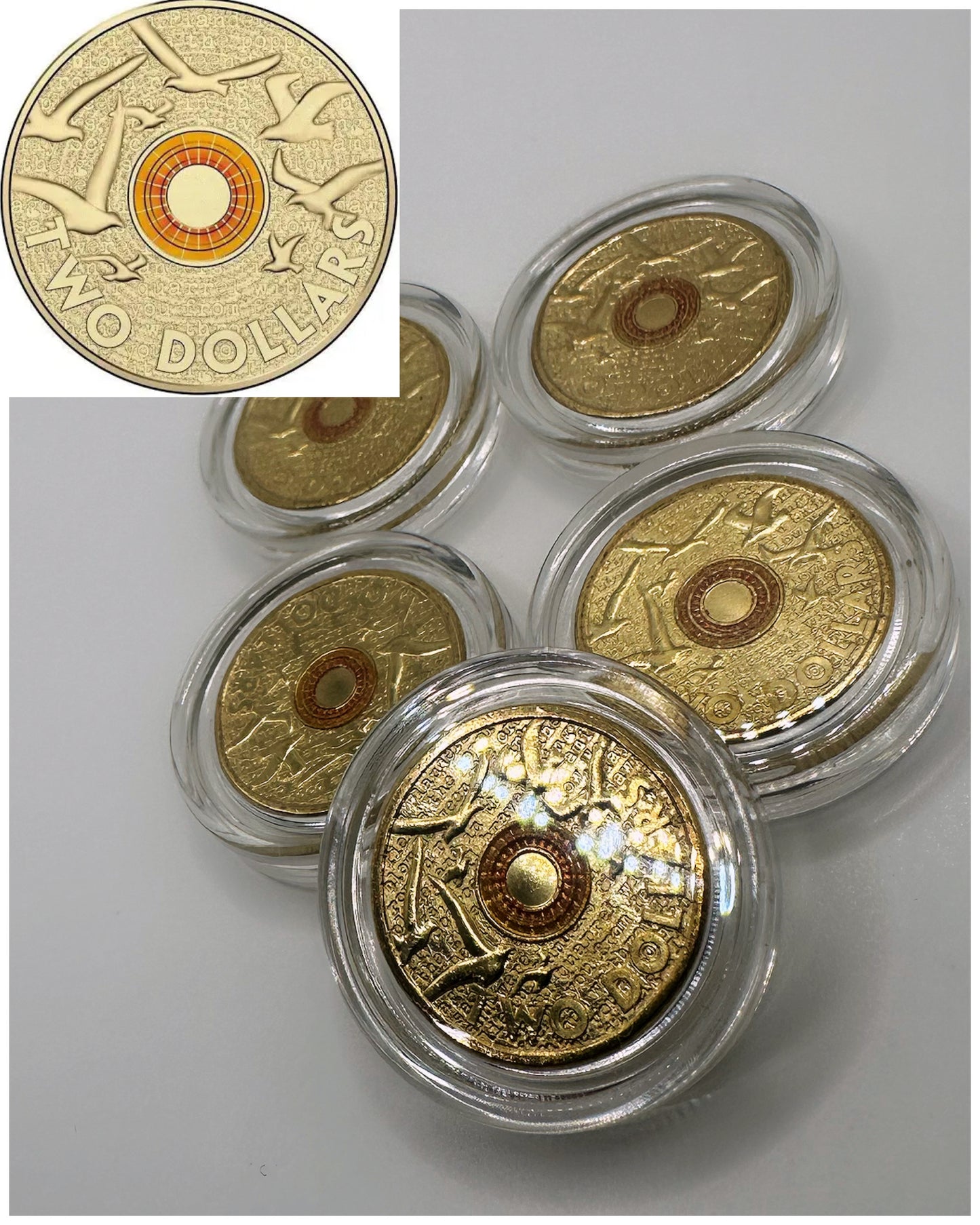 1x UNC 2015 Flanders Field $2 Coin - In Lighthouse Capsule