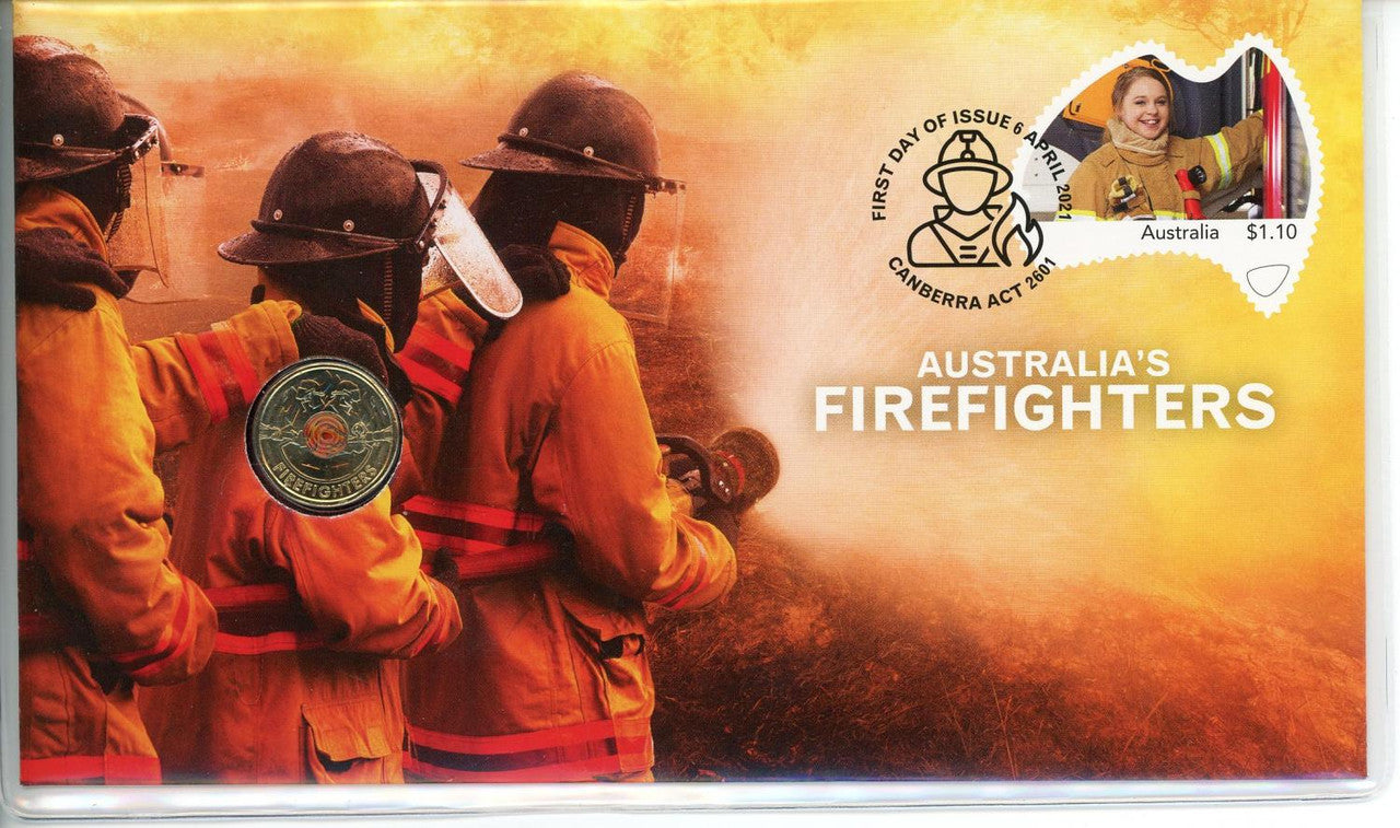 2020 $2 Firefighter PNC (Mintage: 7500)