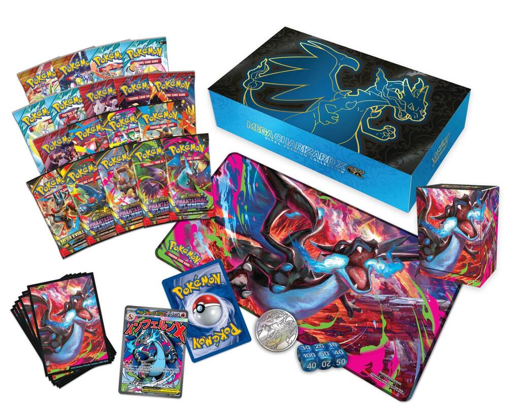 1x Mega Charizard X Ex Ultra Premium Collection (UPC) Pokemon - RIP N SHIP