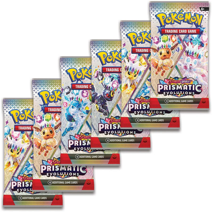 1x Prismatic Evolutions Booster Bundle (6x Booster Packs) Top Chase: Umbreon - RIP N SHIP