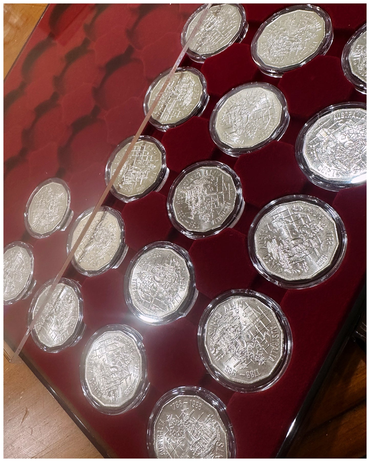 1x 50c Lighthouse Coin Display Case (Display x30 50c Coins- Ultra Capsules Sold Separately) Box/Tray