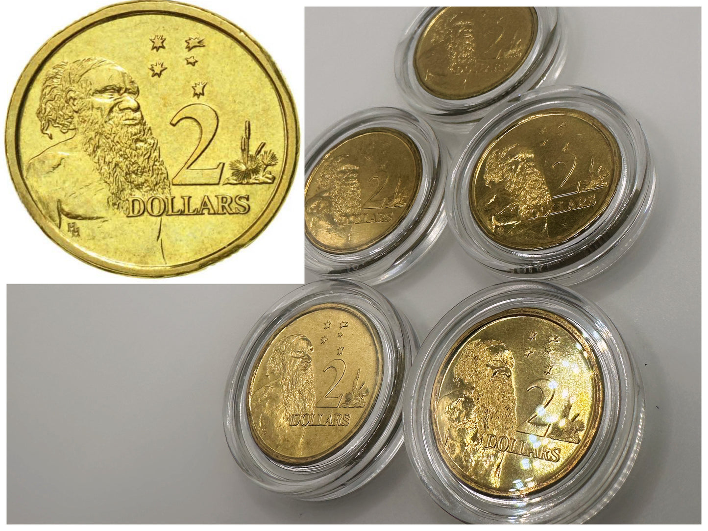 1x UNC 1988 "HH" Aboriginal Elder $2 Coin - In Lighthouse Capsule