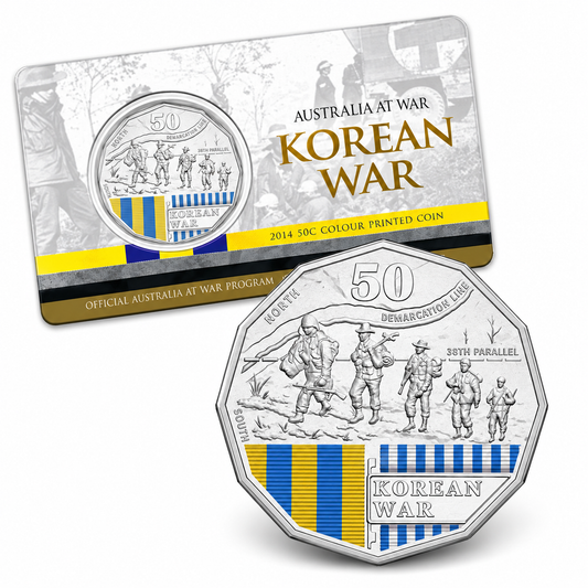 2016 50c Korean War - Australia At War Series - Mintage: 50,000