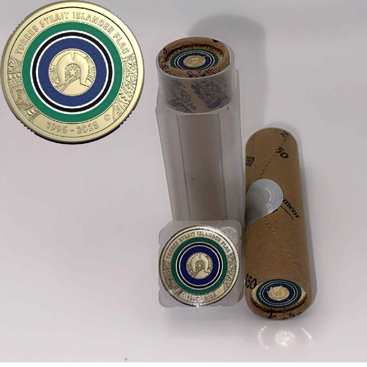 2025 $2 30th Anniversary of the Torres Strait Islander Flag Ram Roll - Includes Protective Tube & Sticker
