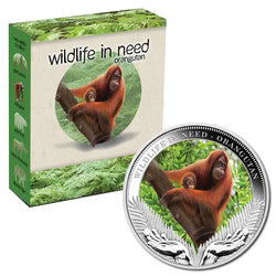 2012 1oz Orangutan Wildlife In Need - Mintage: 5,000