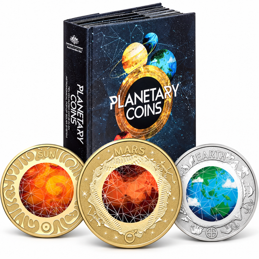 2017 Planetary Coins 10x UNC Set with $2 Mars Coin