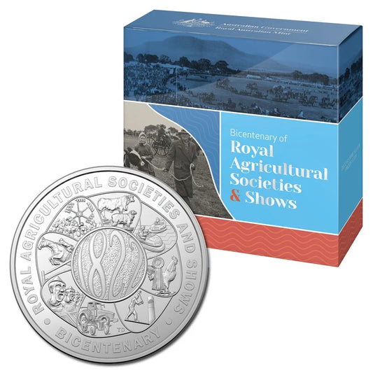 2022 1oz $5 Royal Agricultural Societies & Shows Silver Coin  - Mintage: 2,022