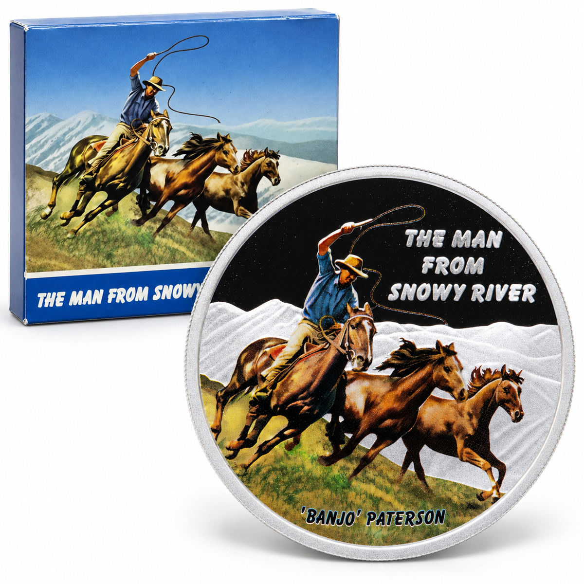 2010 1oz Silver The Man From Snowy River Coin - Mintage:  5,000