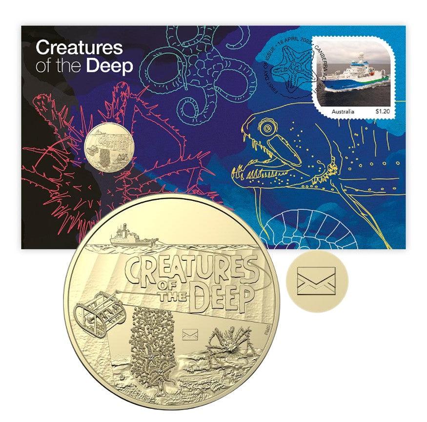 2023 $1 Creatures Of The Deep PNC - Mintage: 7,500